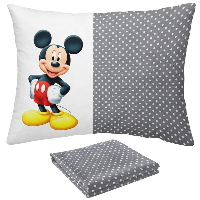 سرویس ملحفه مدل کشدار طرح میکی موس یک نفره 2 تکه