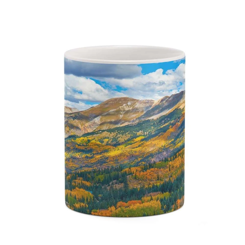 ماگ کاکتی مدل منظره پاییزی کد mgh18532