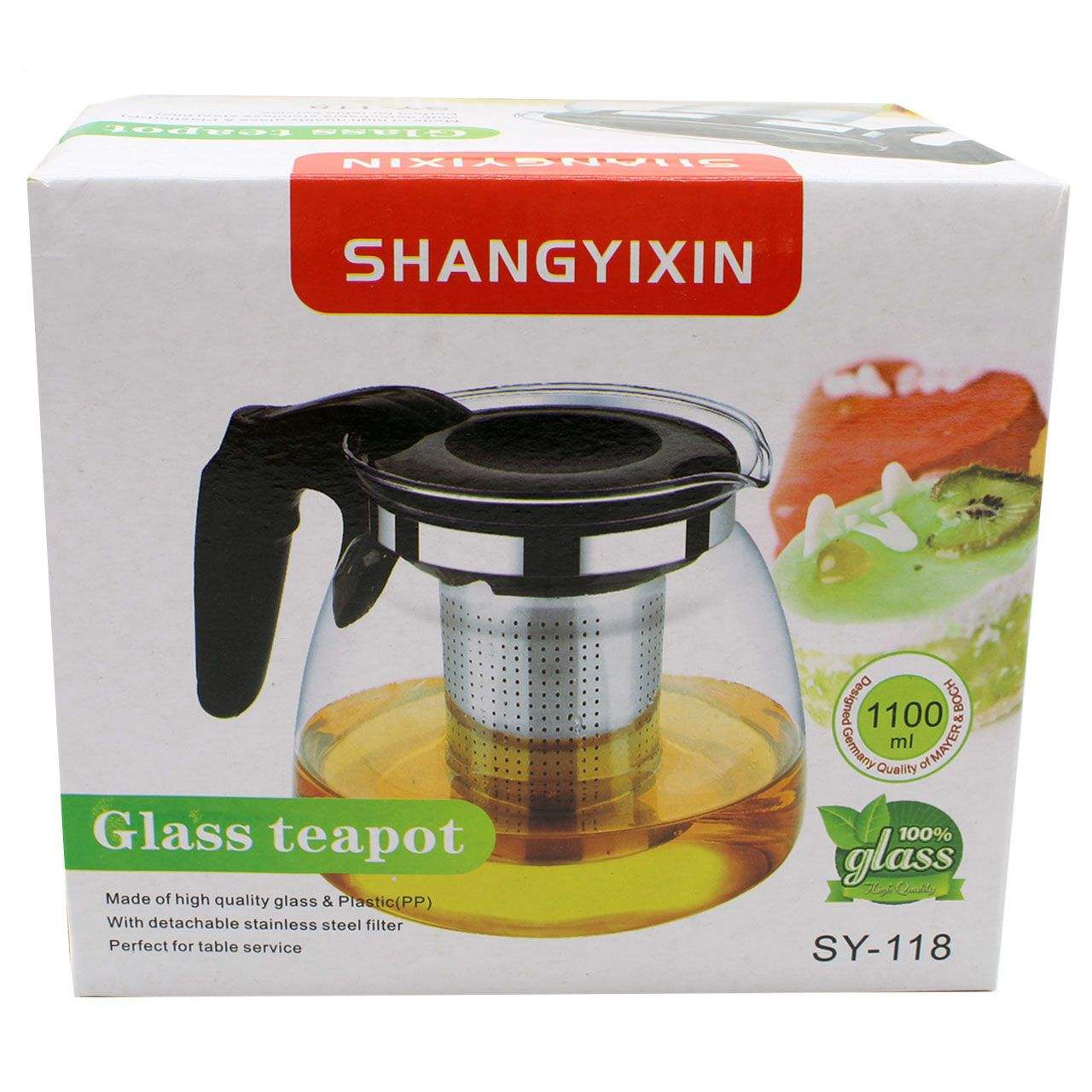 قوری مدل پیرکس glass teapot