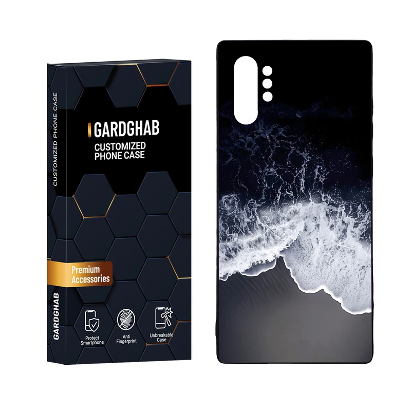 کاور گارد قاب مدل دور ژله ای پشت گلس منظره و طبیعت مناسب برای گوشی موبایل سامسونگ Galaxy Note 10 Plus