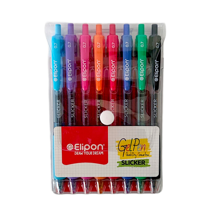 روان نویس الیپون مدل اسلیکر ساراسا بسته 8 عددی