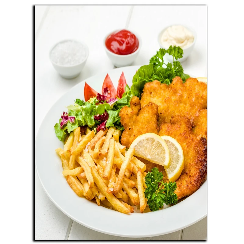 تابلو شاسی بکلیت طرح فست فود مرغ سوخاری مدل SH-S1056