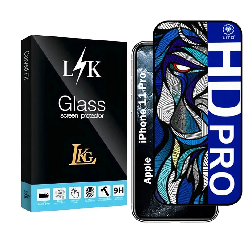 محافظ صفحه نمایش شیشه ای ال کا جی مدل LIHD-LK مناسب برای گوشی موبایل اپل iPhone11 Pro
