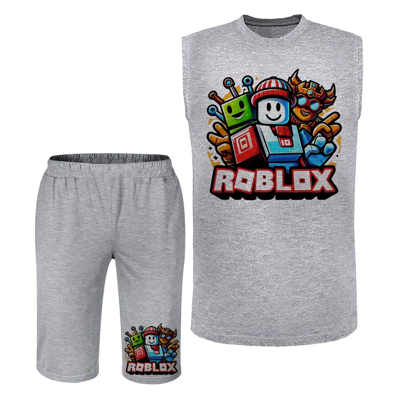 ست تاپ و شلوارک راحتی مردانه مدل A471 طرح ماینکرفت