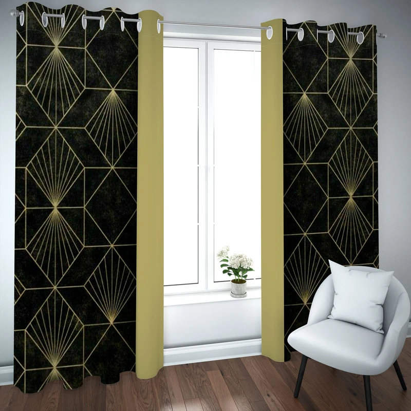 پرده مدل چاپی هازان سایز 300×150 سانتی متر 