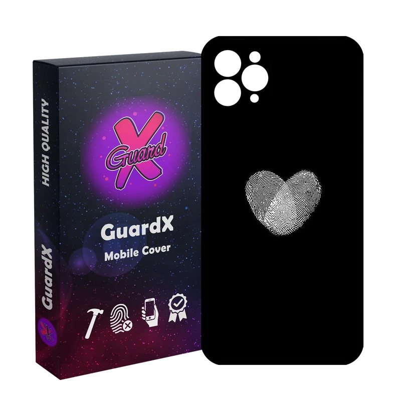 کاور گارد ایکس طرح اثر انگشت مدل Glass10727 مناسب برای گوشی موبایل اپل iPhone 11 Pro Max