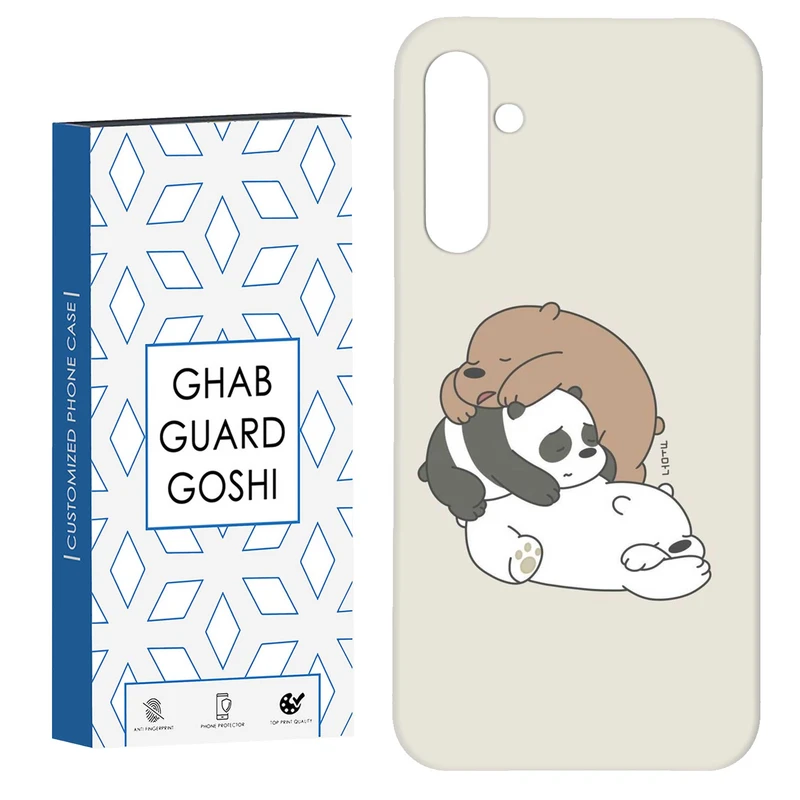 کاور قاب گارد گوشی طرح سه خرس کله پوک کد Dimo-274 مناسب برای گوشی موبایل سامسونگ Galaxy S23 Fe