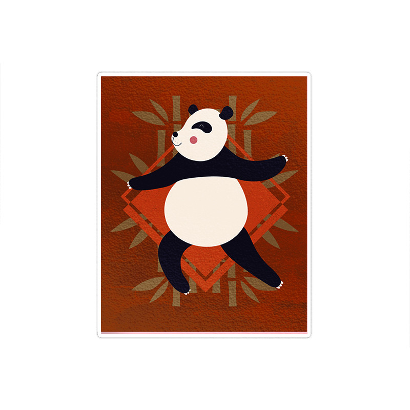 استیکر تزئینی موبایل و تبلت ماسا دیزاین مدل stkv0222 طرح پاندا.یوگا