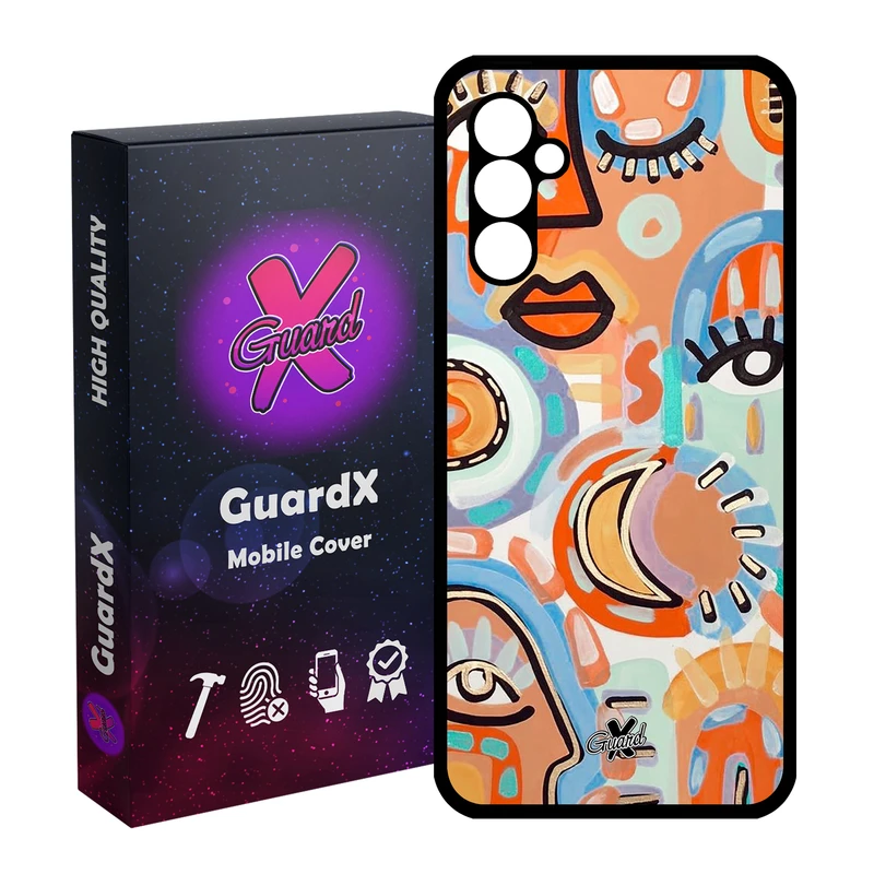 کاور گارد ایکس طرح چهره مدل Glass10431 مناسب برای گوشی موبایل سامسونگ Galaxy A24/A24 4G/M34 5G