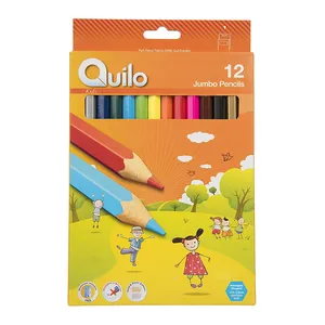 مداد رنگی 12 رنگ کوییلو سری Kids مدل Jumbo
