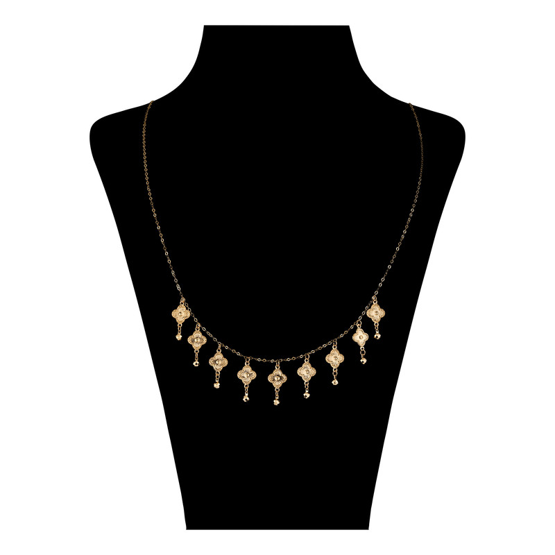 گردنبند طلا 18 عیار زنانه حانیه مدل 651