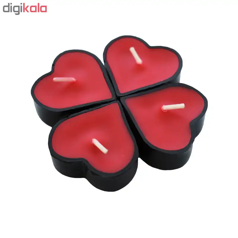 شمع وارمر مدل قلب 001 بسته 6 عددی