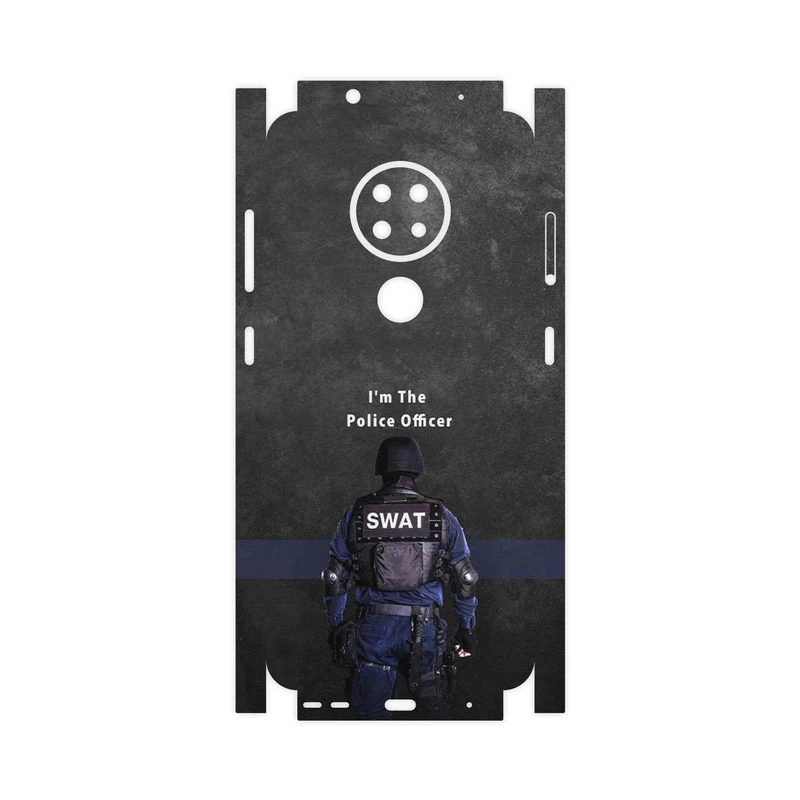 برچسب پوششی ماهوت مدل Police Officer-FullSkin مناسب برای گوشی موبایل نوکیا 6.2