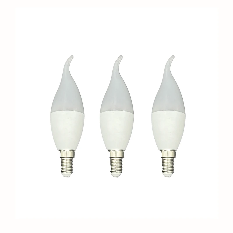 لامپ 7 وات آیلد مدل اشکی پایه E14 مجموعه سه عددی