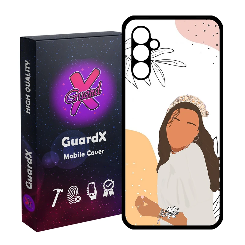 کاور گارد ایکس طرح دختر مدل Glass10367 مناسب برای گوشی موبایل سامسونگ Galaxy A24/A24 4G/M34 5G