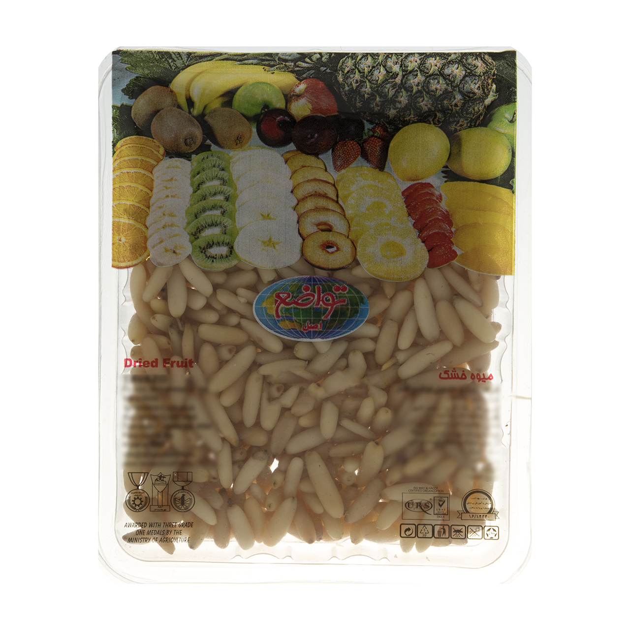 مغز تخمه صنوبر وزن تواضع 100 گرم