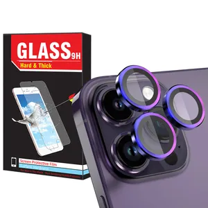 Hard And Thick Ring-Metal-HT Camera Lens Protector For Apple Iphone 15 Pro Max