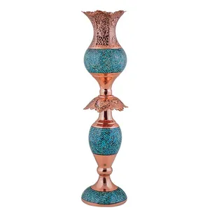 شمعدان فیروزه کوبی آقاجانی  کد F024