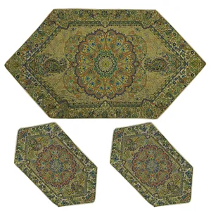 ست 3 تکه رومیزی ترمه مدل افشار کد K3-3