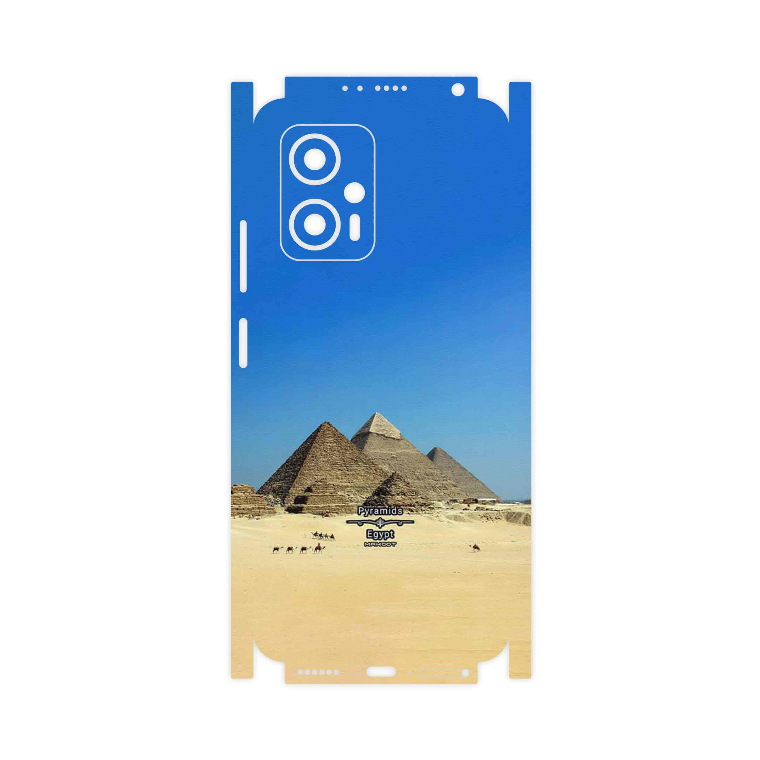 برچسب پوششی ماهوت مدل Pyramids of Egypt-FullSkin مناسب برای گوشی موبایل شیائومی Poco X4 GT