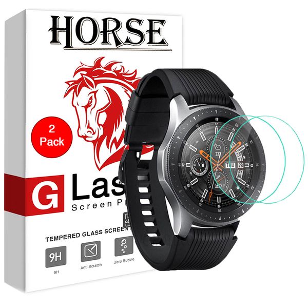 محافظ صفحه نمایش گلس هورس مدل Ultra Clear Crystal مناسب برای ساعت سامسونگ Galaxy Watch 46mm بسته دو عددی محافظ صفحه نمایش گلس هورس مدل Ultra Clear Crystal مناسب برای ساعت سامسونگ Galaxy Watch 46mm بسته دو عددی