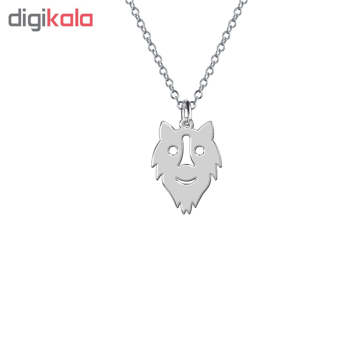 گردنبند نقره ترمه 1 طرح شیر کد E93 -  - 2