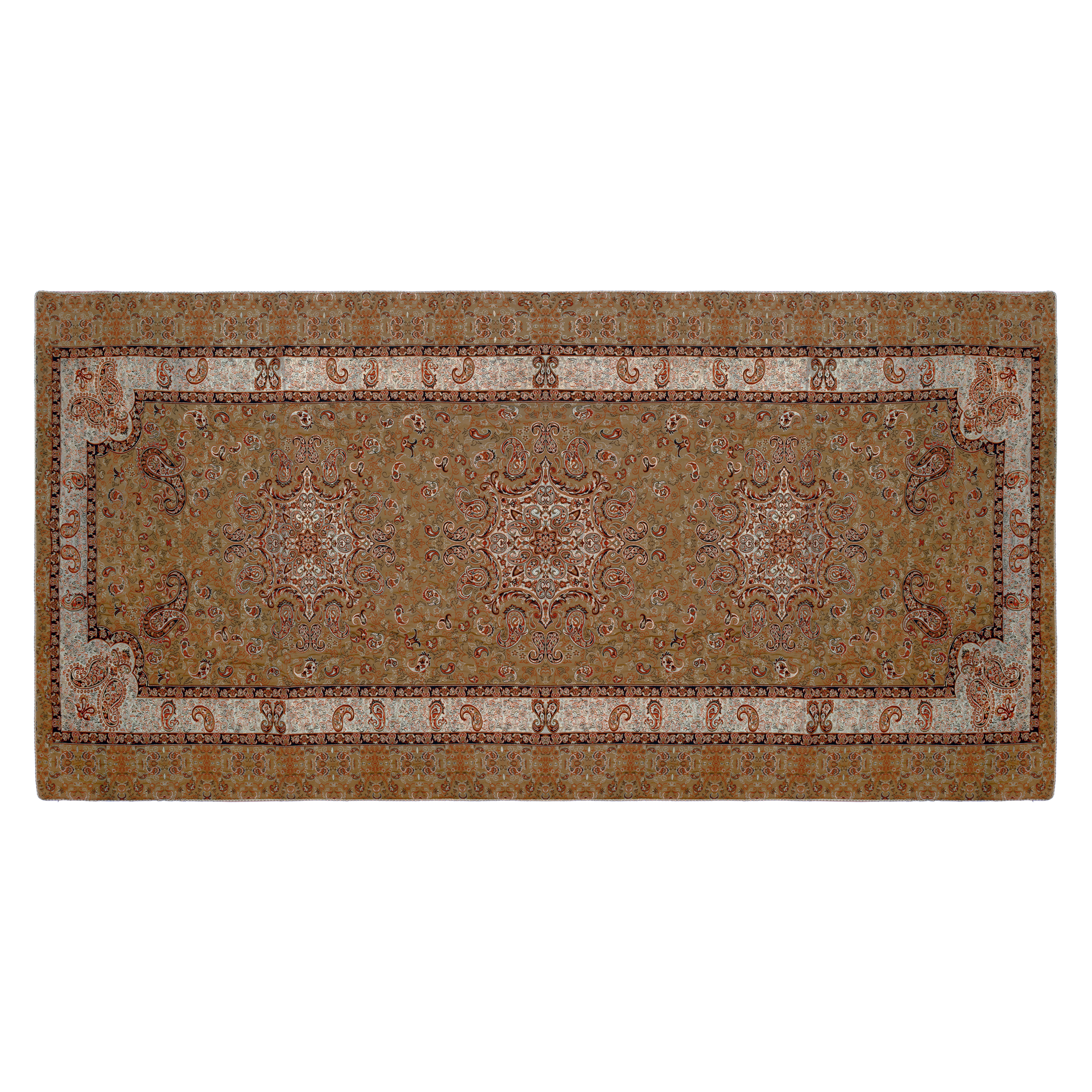 رومیزی ترمه ژینورا طرح صحرا سایز 200x100 سانتیمتر