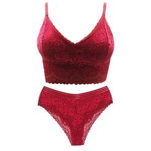 ست شورت و نیم تنه زنانه مدل دانتل رز رنگ زرشکی