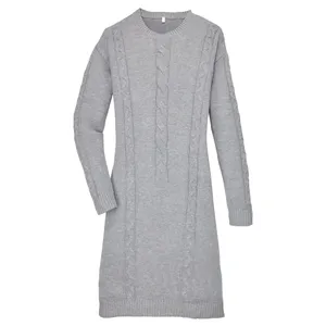 تونیک بافت زنانه بلو موشن مدل Damen-strickkleid Rippe