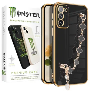 Black Flower monster cover suitable for Samsung Galaxy S20 FE / S20 Fan Edition / S20 FE 2022 mobile phone