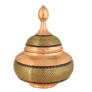 شکلات خوری خاتم کاری کد F610 ارتفاع 24 سانتی متر