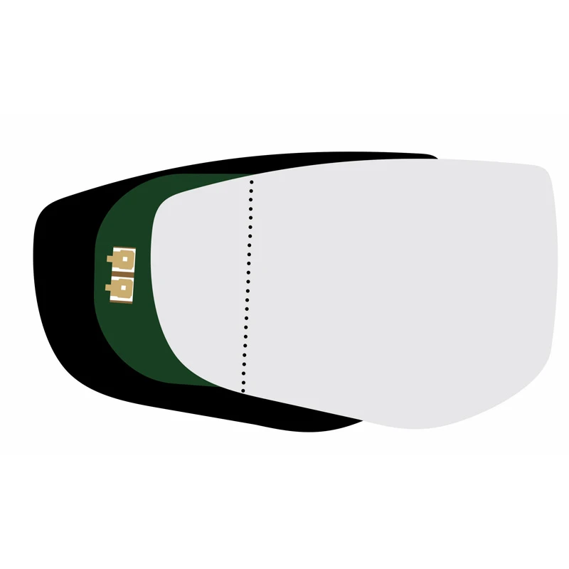 شیشه آینه جانبی چپ خودرو کالانیکس مدل SHIS-PLUSL-10938 مناسب برای دناپلاس به همراه قاب و چسب گرمکن دار