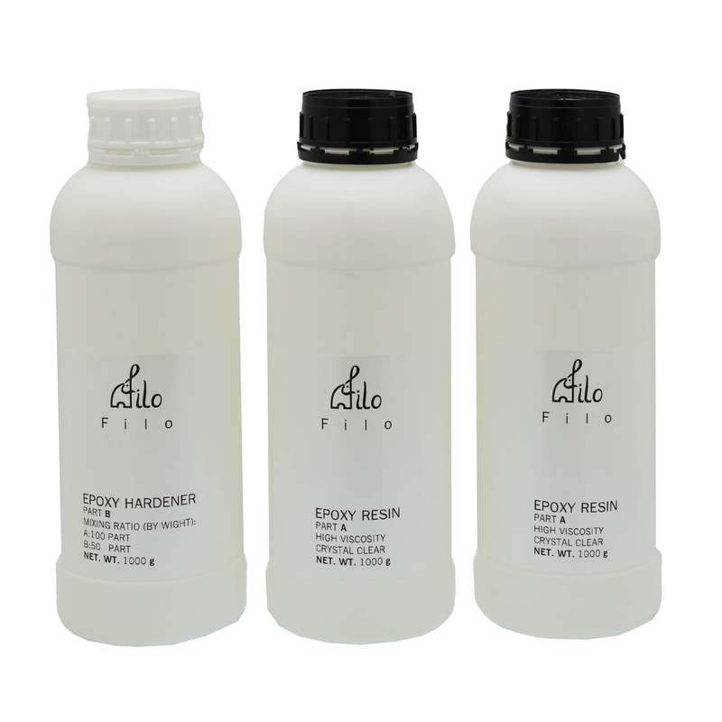 رزین اپوکسی فیلو مدل HV207 وزن ۱ کیلوگرم بسته ۲ عددی به همراه هاردنر