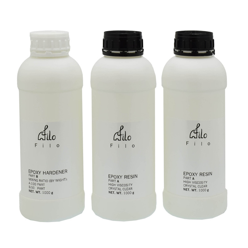 رزین اپوکسی فیلو مدل HV207 وزن ۱ کیلوگرم بسته ۲ عددی به همراه هاردنر