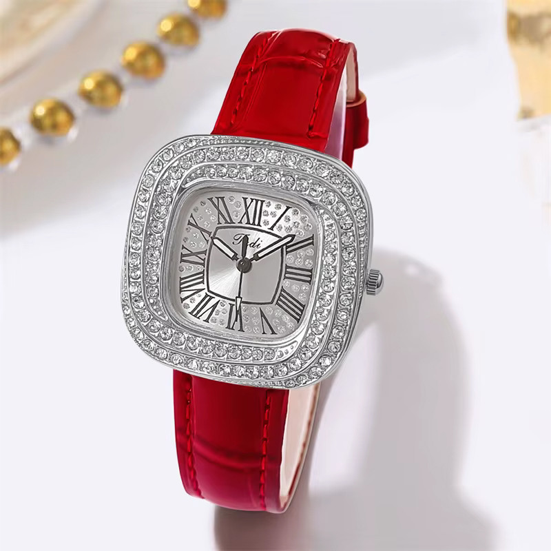 ساعت مچی عقربه ای زنانه مدل نگینی کد gherm01