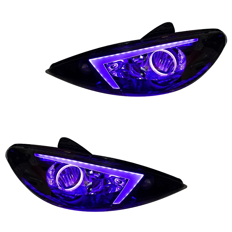 چراغ جلو خودرو گروه پژوهش صنعت مدرن مدل NX-Pple مناسب برای پژو 206 بسته دو عددی