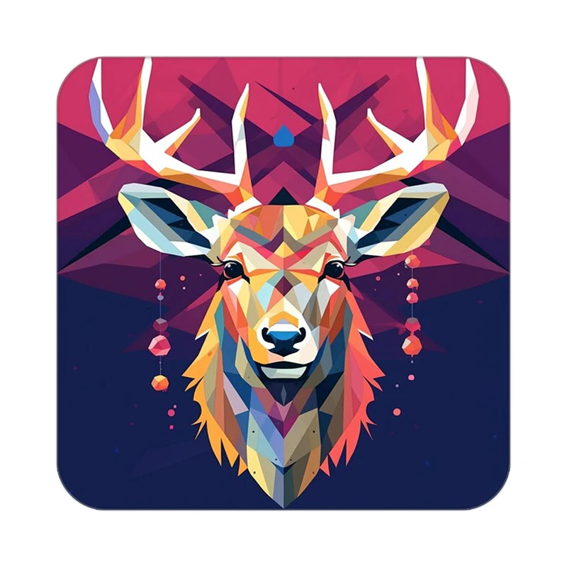 زیر لیوانی کاکتی طرح حیوانات رنگی مدل mp25767