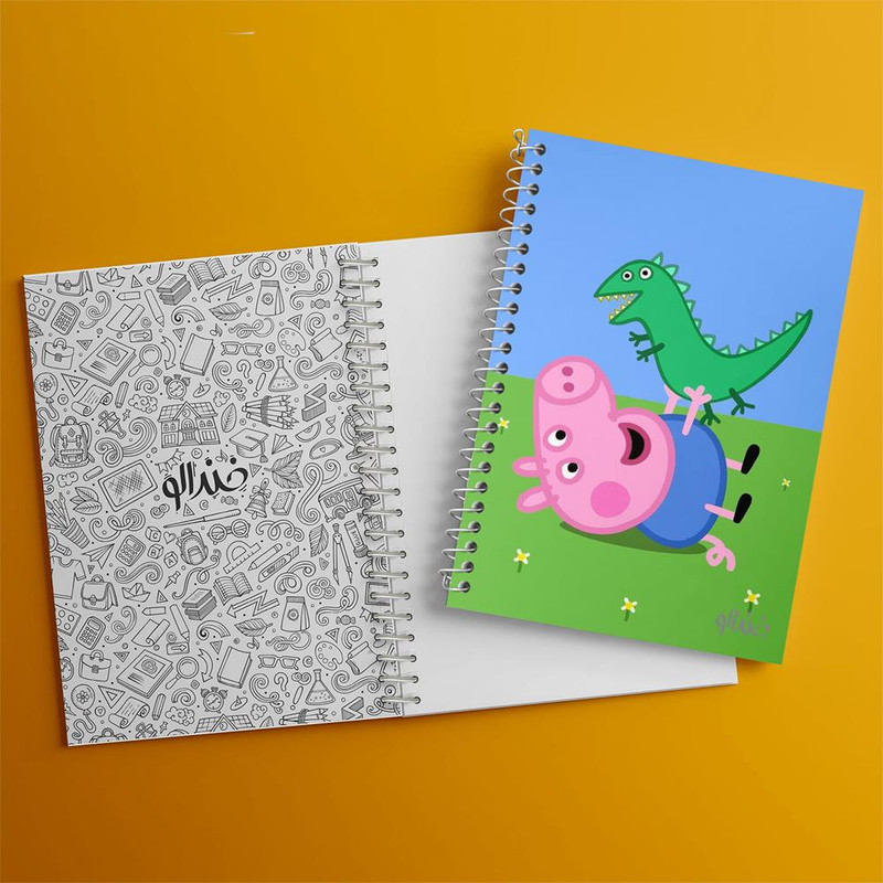 دفتر مشق 50 برگ خندالو مدل جورج انیمیشن پپا پیگ Peppa pig کد 22072