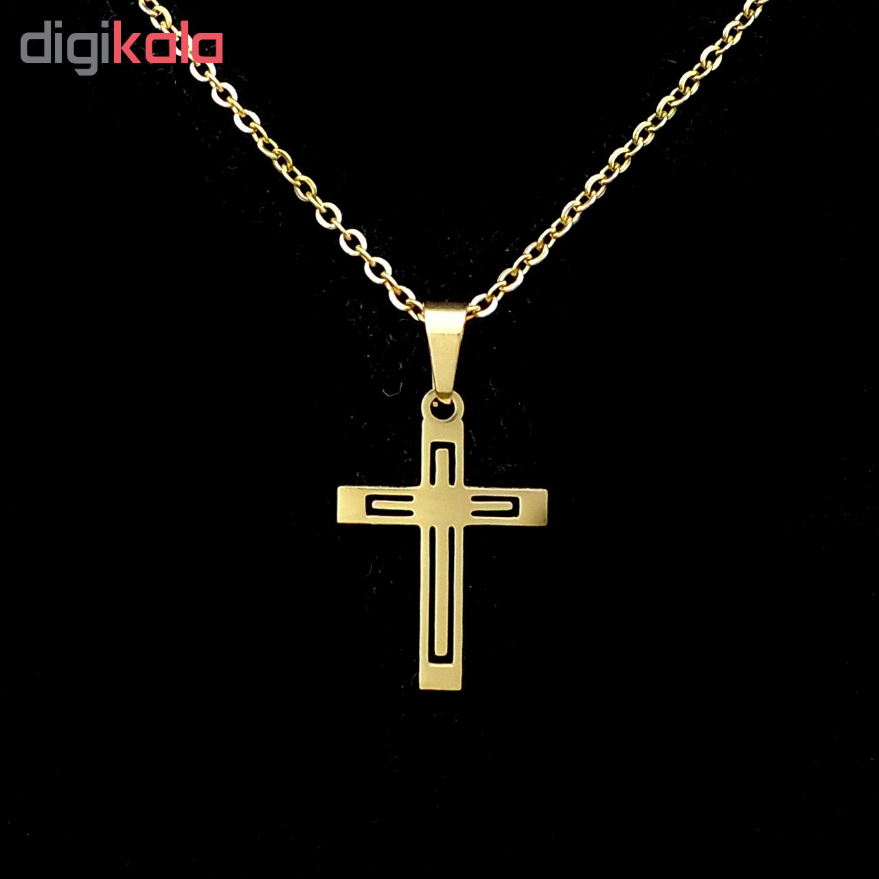 نیم ست آی جواهر طرح صلیب کد 11755N