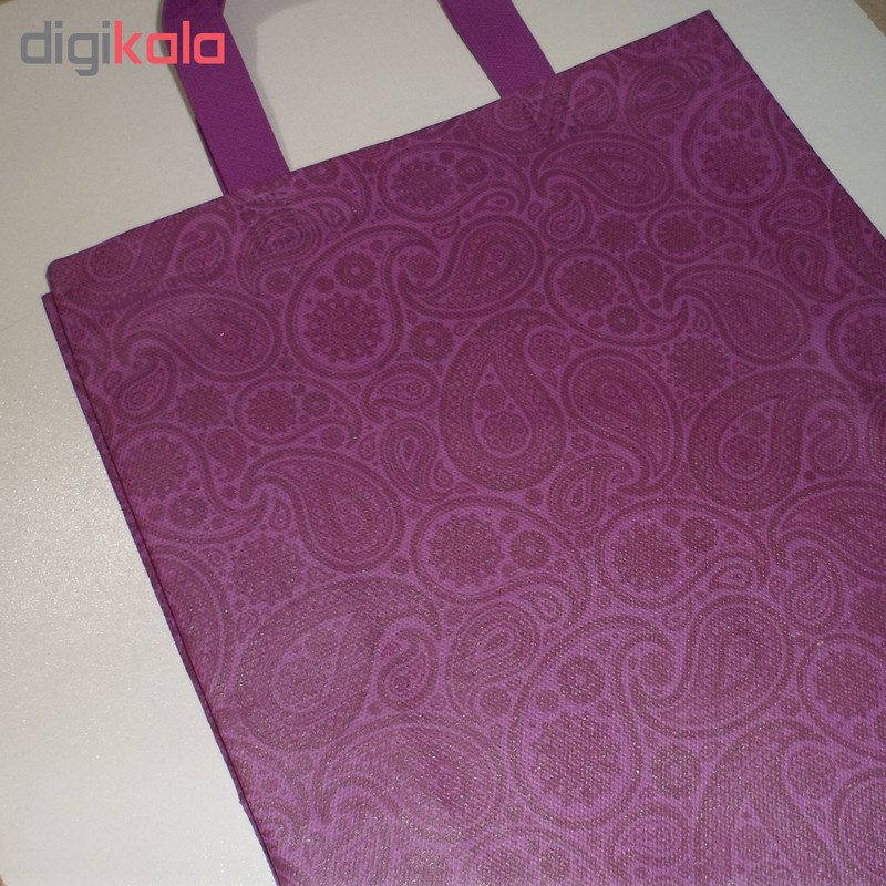 ساک دستی بنفش مدل بته جقه