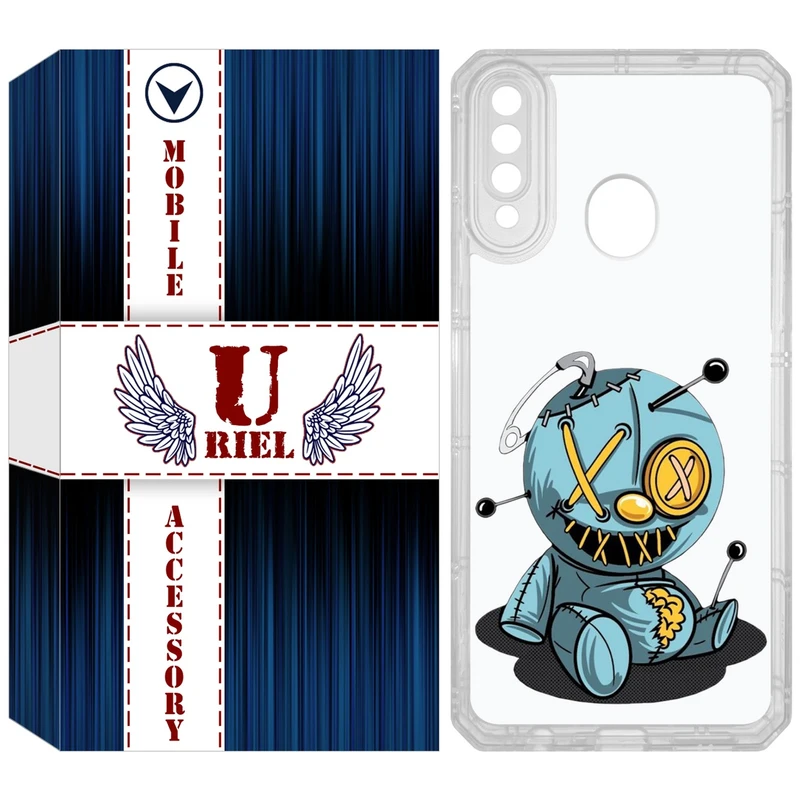 کاور یوریل مدل Clear کد 68 طرح عروسک مناسب برای گوشی موبایل سامسونگ Galaxy A20s