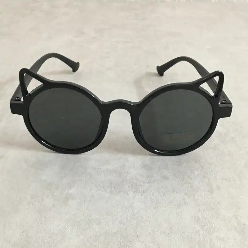 عینک آفتابی بچگانه مدل گربه ای فانتزی کد  CAT BLK 55