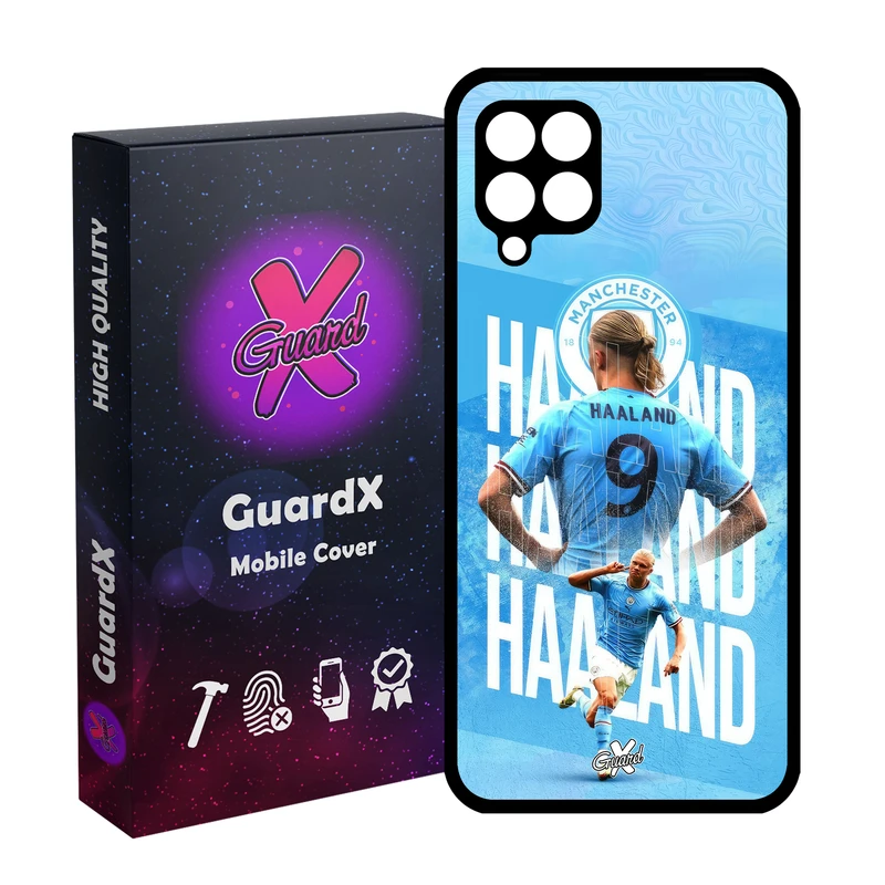 کاور گارد ایکس طرح ارلینگ هالند مدل Glass10575 مناسب برای گوشی موبایل سامسونگ Galaxy M32 4G/M22 4G/F22