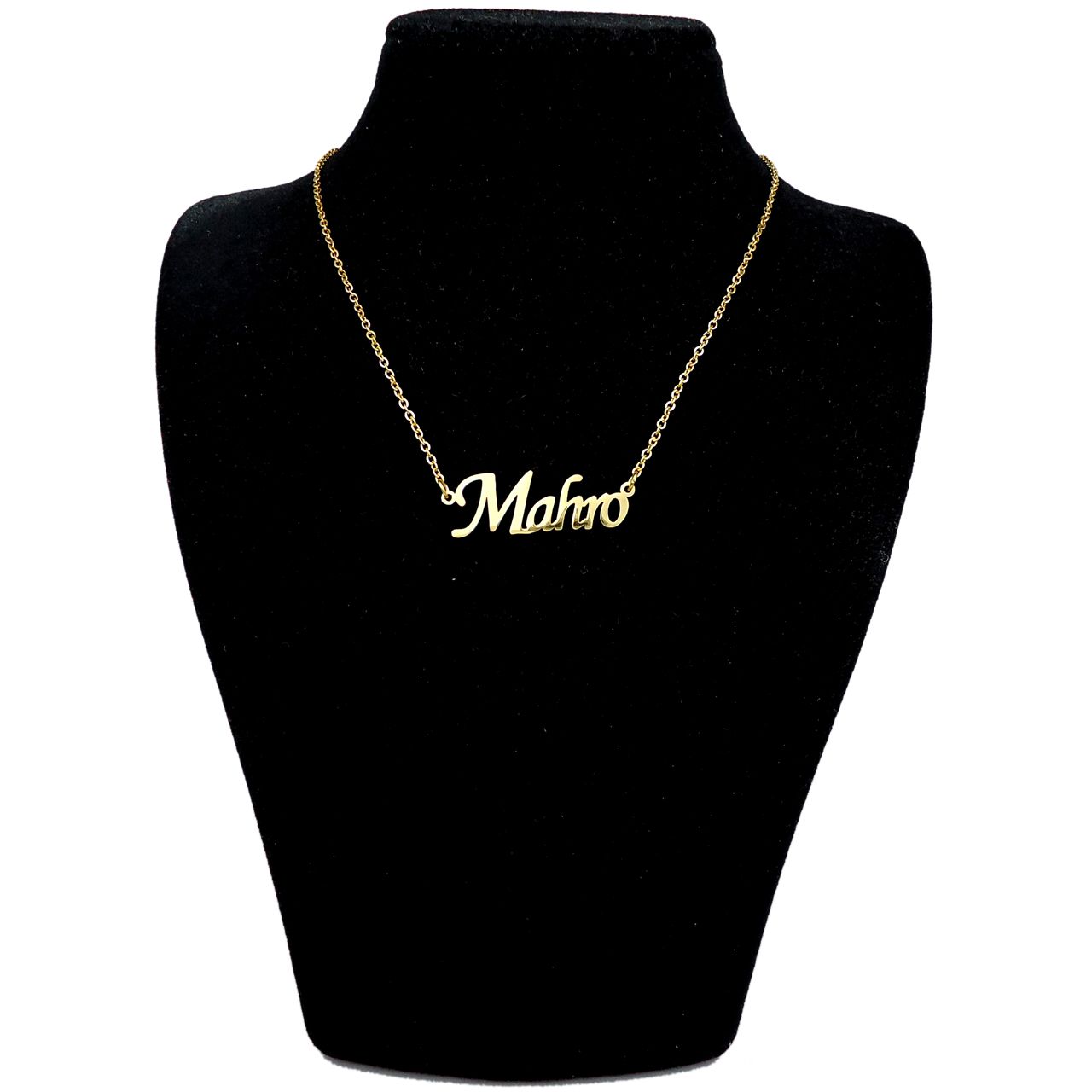 گردنبند آی جواهر طرح ماهرو کد 1100107GE -  - 1