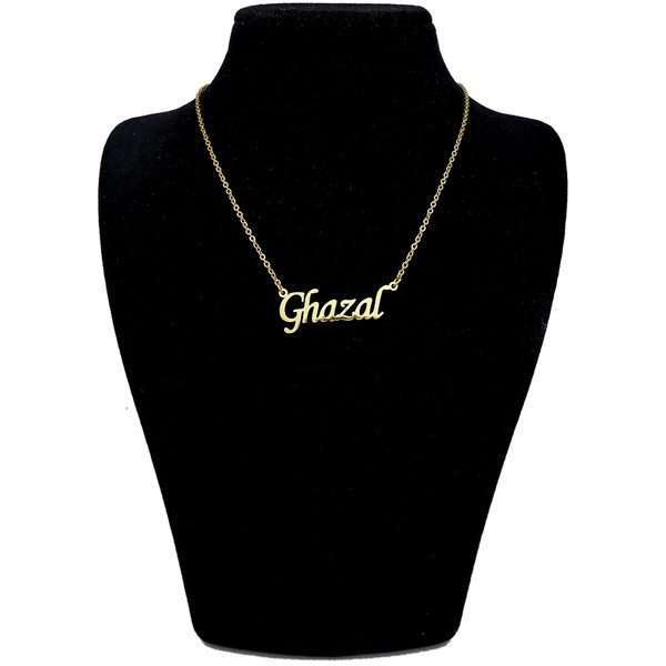 گردنبند آی جواهر طرح غزل کد 1100107GE