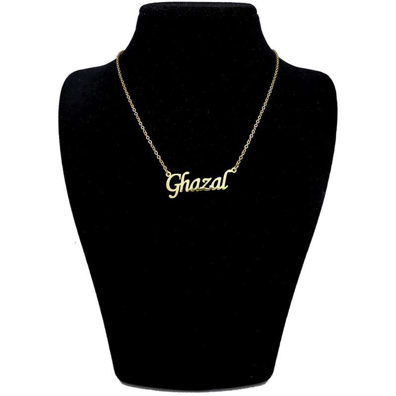 گردنبند آی جواهر طرح غزل کد 1100107GE گردنبند آی جواهر طرح غزل کد 1100107GE