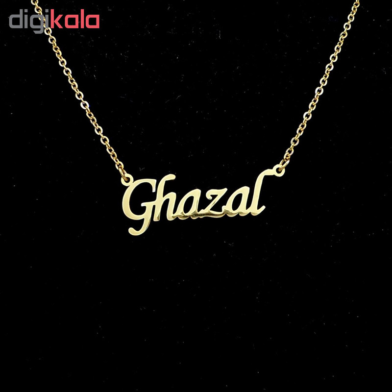 گردنبند آی جواهر طرح غزل کد 1100107GE گردنبند آی جواهر طرح غزل کد 1100107GE