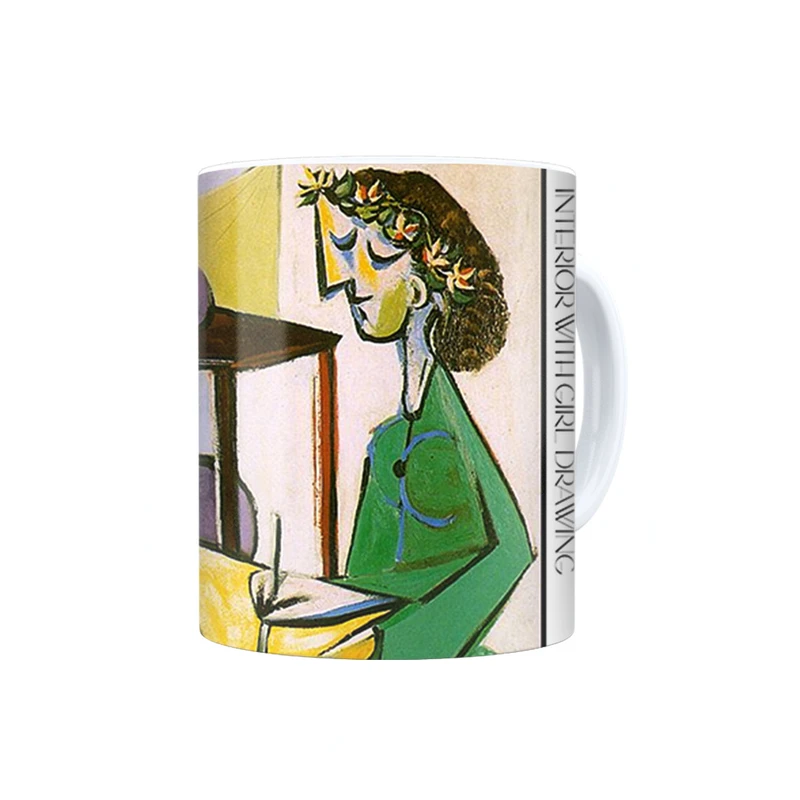 ماگ ترمه طراحان ایده مدل داخلی از دختر در حال نقاشی از پیکاسو کد art0345