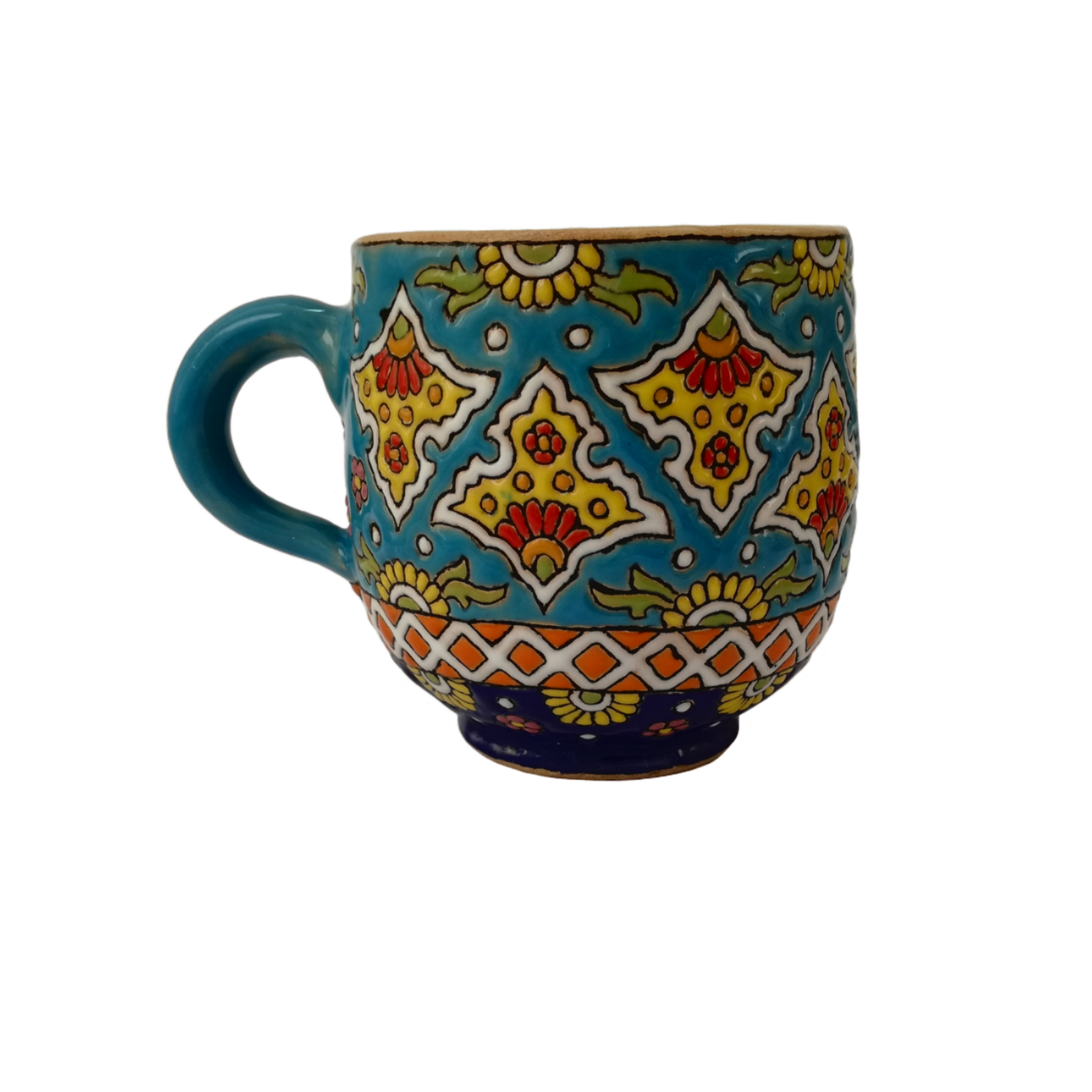 لیوان میناکاری سفالی کد 39