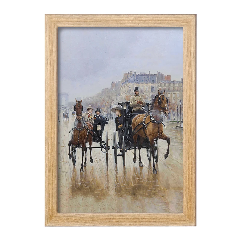 تابلو خندالو مدل نقاشی دورگرد شانزلیزه اثر ژان برو کد F12345